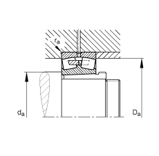 {ĝLS 239/800-B-K-MB + AH39/800,  DIN 635-2 ˜ʵҪߴ, F׺ж