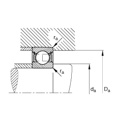 S 6315-2Z, (j) DIN 625-1 ˜ʵҪߴ, ɂ(c)g϶ܷ